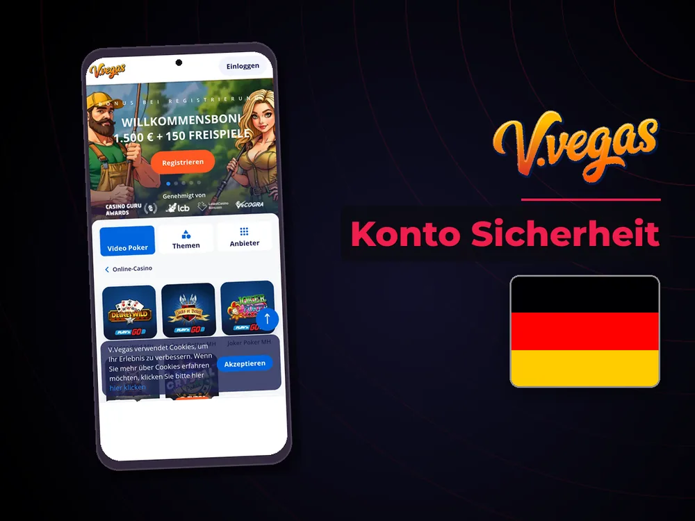 Vulkan Vegas Casino - Konto Sicherheit