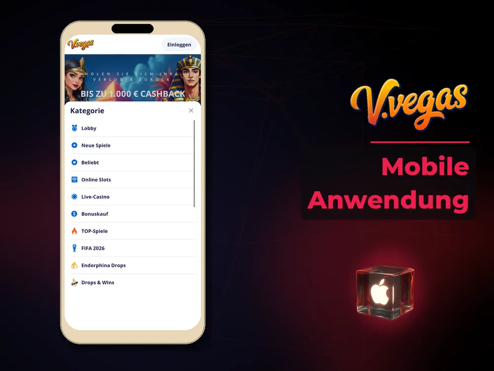 Vulkan Vegas Casino - Mobile Anwendung