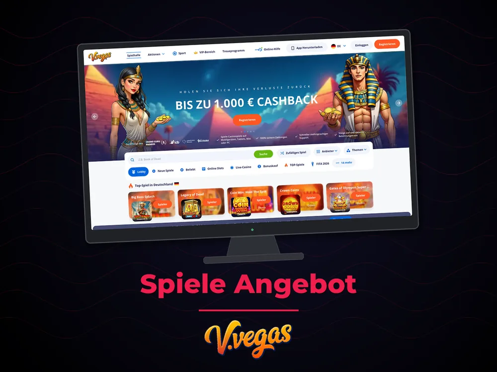 Vulkan Vegas Casino - Spiele Angebot